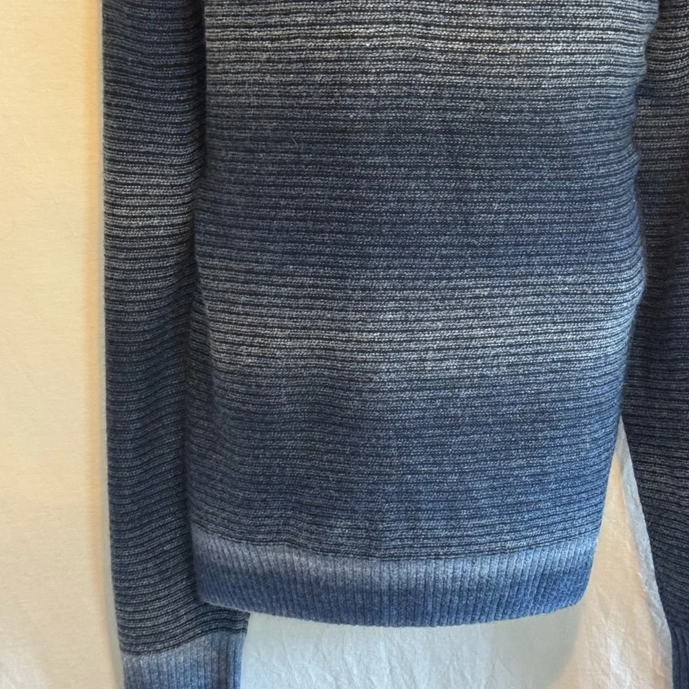 A-187 Men’s‎ Geoffrey Beene Blue & Gray Long Sleeve Pullover Sweater Size XXL